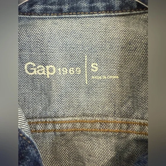 Gap Jean Jacket 1989 Women Classic Denim Jacket 100% Cotton Blue Wash Size Small - Picture 6 of 6